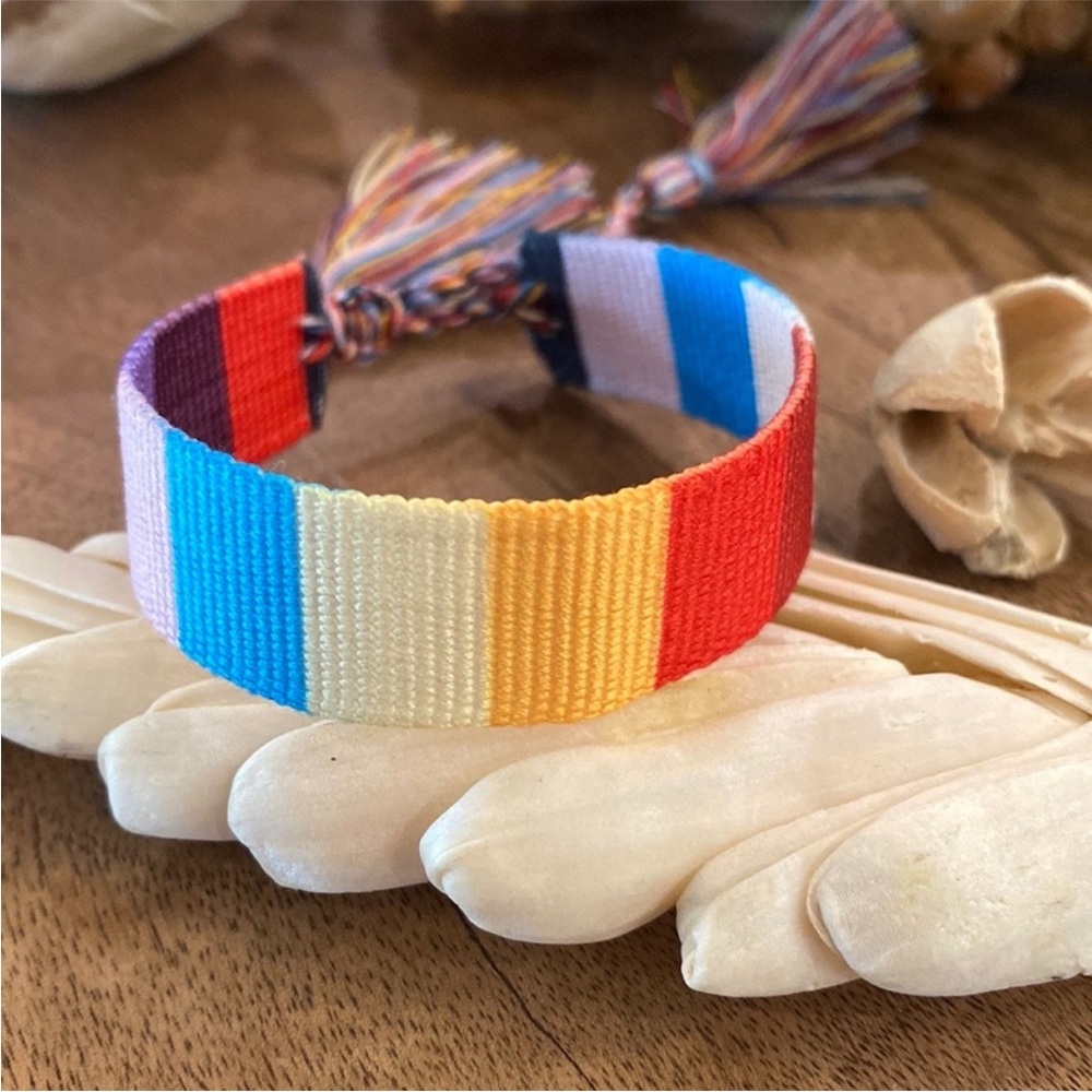 Woven Rainbow Adjustable Bracelet